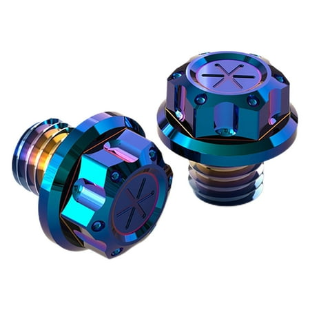 

2Pcs Motorcycle Mirror Hole Screw M10x1.25 Rearview Side Mirror Hole Screw Crf250 FZ-09 Motorcycle Accessories Blue
