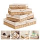 thumbnail image 2 of 4pcs almacenamiento cesta de paja tejido de paja SUNDRIES Organizador de mesa de escritorio, 2 of 5