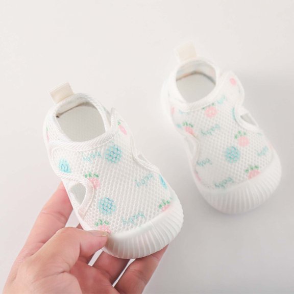 LIUYUNNN Spring And Summer Boys And Girls Baby Children's Perforated Breathable Net Sandals For Learning To Walk Toddler High Tops, Size 6-10 Months