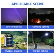 Portable Generator, Welan Portable Power Station with LED Light, Solar Power Bank