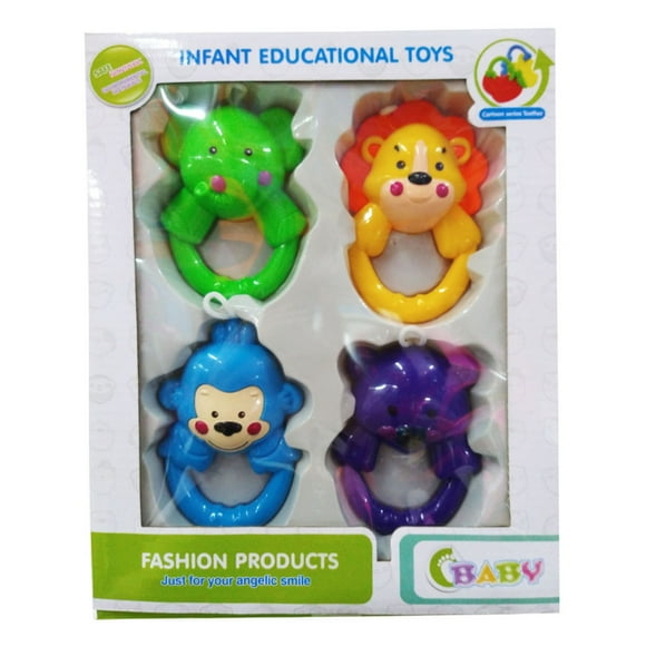 Sonajas Importacion Animalitos 4 piezas