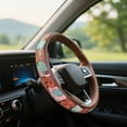 thumbnail image 3 of Western Steering Wheel Cover,Retro Western Cowboy Car Universal Steering Wheel Cover,Embossed Hand-Painted Leather Western Car Accessories, for Women Man, Anti- Design Easy to Install (E), 3 of 7