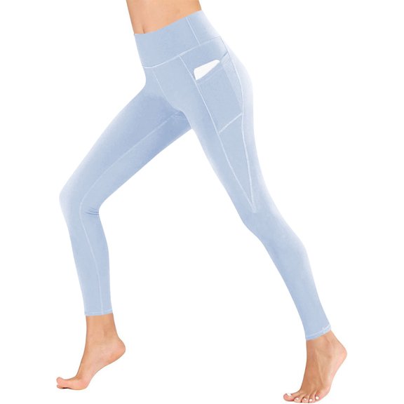 HomeGardon Leggings for Women High Waisted Women Workout Out Pocket Leggings Fitness Sports Running Yoga Athletic Pants,S-XXXL