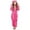 Hot Pink, variant on Girls Hooded Pajama Jumpsuit with Ears, Sherpa Lined Warm One-Piece Zipper Romper for Winter Sleepwear & Loungewear