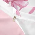 thumbnail image 4 of Erosebridal Girls Pink Bow Twin Bedding, Z Letter Duvet Cover Set, Princess Style Bedroom Decor, Pink Reversible 2-Piece, 1 Duvet Cover and 1 Pillowcase (No Comforter), 4 of 6