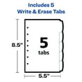 thumbnail image 6 of Avery Write and Erase Mini Dividers, 5-Tab Set (16180), 6 of 8