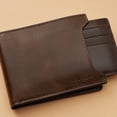 thumbnail image 4 of Monedero Fossil Derrick de piel, plegable, 2 en 1, 2 en 1, para hombre, marrón, 4 of 5