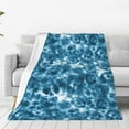 thumbnail image 4 of Salouo Blue Tie Dye Print Bed Blankets,Flannel Blanket Comfortable Air Conditioning Blanket Lightweight Blanket for Sofa Bed Travel & Couch -40"x30", 4 of 8