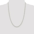 thumbnail image 5 of White Sterling Silver necklace Cable chain 24 in 5.3 mm, 5 of 5