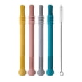 thumbnail image 1 of Juguete De Dentición Para Bebé De Silicona De Grado Alimenticio Con Tubo De Mordedor Hueco De 4 Piezas Con Un Cepillo De Limpieza Cateissary BA001038-00, 1 of 6