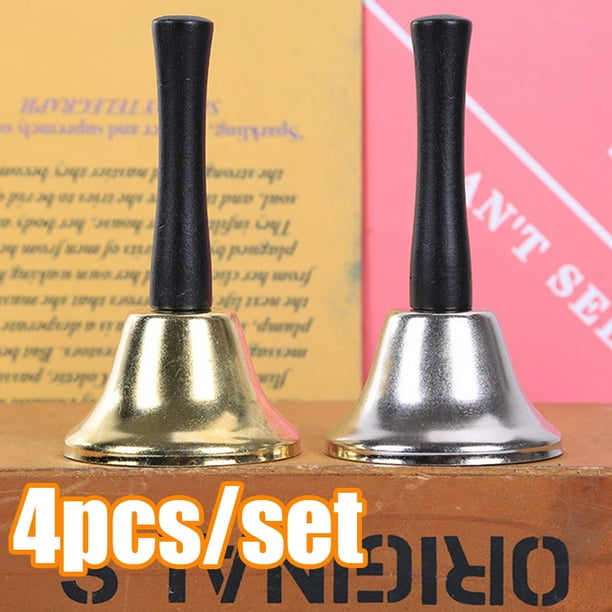 Travelwant 4Pcs/Set Loud Hand Bell, Hand Bells for Adults, Dinner Bells