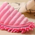 thumbnail image 3 of Chaussons de Nettoyage de Sol Amovibles en Microfibre Réutilisables (Rose, S/35-37), 3 of 5