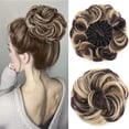 thumbnail image 2 of Chignon Désordonné Pièce de Cheveux Synthétique Moelleux en Forme de Nid d'Oiseau Rétractable Ondulé Bouclé Extensions de Cheveux, 2 of 7