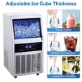 Commercial Ice Maker 90lb Stainless Steel Bar Restaurant Builtin Cube Machine