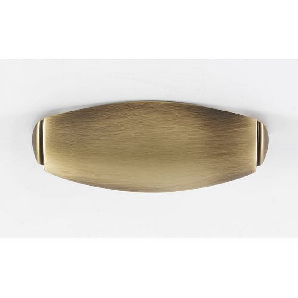 Alno A983-BARC Royale 3" Center To Center Classic Solid Brass Cabinet Cup Pull / Drawer
