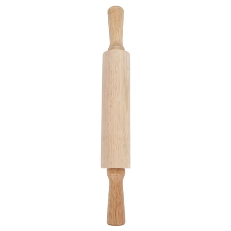 

Useful Wooden Rolling Pin Dough Pastry Roller Portable Fondant Cake Noodle Baking Tool Kitchen Supplies for Home (L Size)