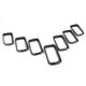thumbnail image 5 of Car Center Grill Trim Frame Grille Trim for Jeep Bright Black, 5 of 5