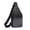 Gray#172, variant on Sling Bag for Men & Women, Shoulder Backpack Chest Bag with Earphone Hole for Hiking, Camping & Outdoor Travel, Black Version 2