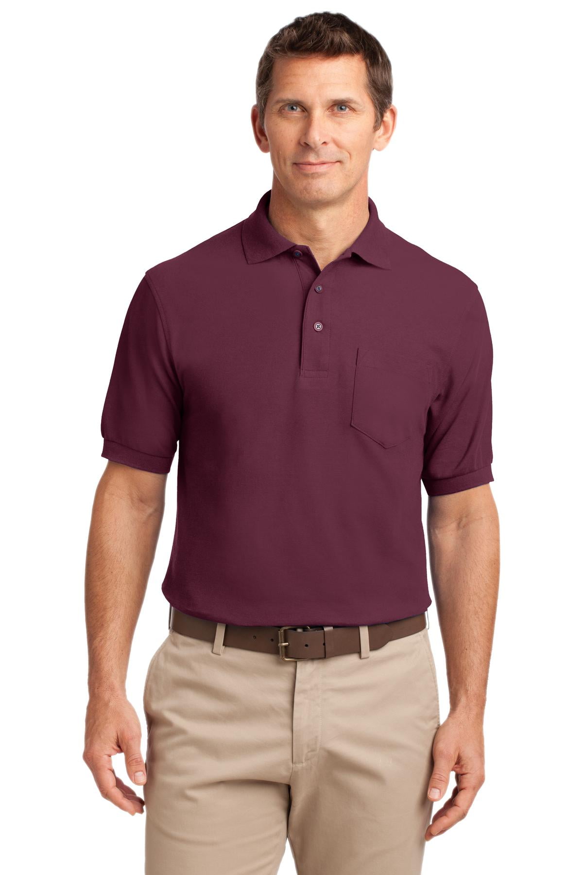 Mafoose Mens Silk Touch Polo with Pocket