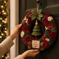 thumbnail image 4 of 3D Fabric Poke Wreath DIY Kit, Christmas Wreath DIY Kit for Adults, Fabric Poke Art Kits for Beginner(Christmas Tree), 4 of 5