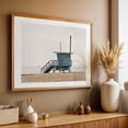 thumbnail image 5 of Lifeguard Stands in Venice, Los Angeles 03 - Los Angeles California Photography Beach Minimalist Ocean Coastal Seascape Sailboat Unframed Wall Art Print 40 x 60 inches, 5 of 7
