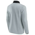 thumbnail image 3 of Men's Fanatics Gray/Black Vegas Golden Knights Hockey Polar Fleece Quarter-Snap Jacket, 3 of 3