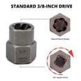 thumbnail image 3 of NEIKO 04208A Master Screw, Nut, & Bolt Extractor, 36 Piece Lug Nut Removal Tool, 3/8 Dr., Deep and Shallow Stripped Bolt Extractor Socket Set, Rounded Bolt Removal tool, Nut Remover Socket Set, CR-Mo, 3 of 7