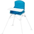 thumbnail image 2 of Regalo Portable Aqua High Chair with Attachable Tray and 3 Point Harness for Ages 6 to 36 Months, 2 of 9