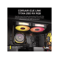 thumbnail image 2 of Corsair iCUE LINK TITAN 280 RX RGB AIO Liquid CPU Cooler, 2 of 11