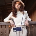 thumbnail image 6 of Envelope Design for Samsung A33 5G Case RFID Blocking Wallet Card Holder Leather PU Flip Cover Folio Lanyard Crossbody Strap Women Girl Magnetic Clasp Kickstand for Samsung Galaxy A33 5G, Blue, 6 of 10