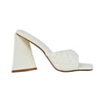 thumbnail image 1 of XY London Womens Maylin Quilted Sculptured Heel High Heels, 1 of 5
