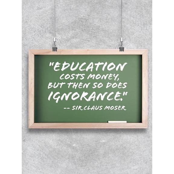 Education Costs Money Poster -Image by Shutterstock