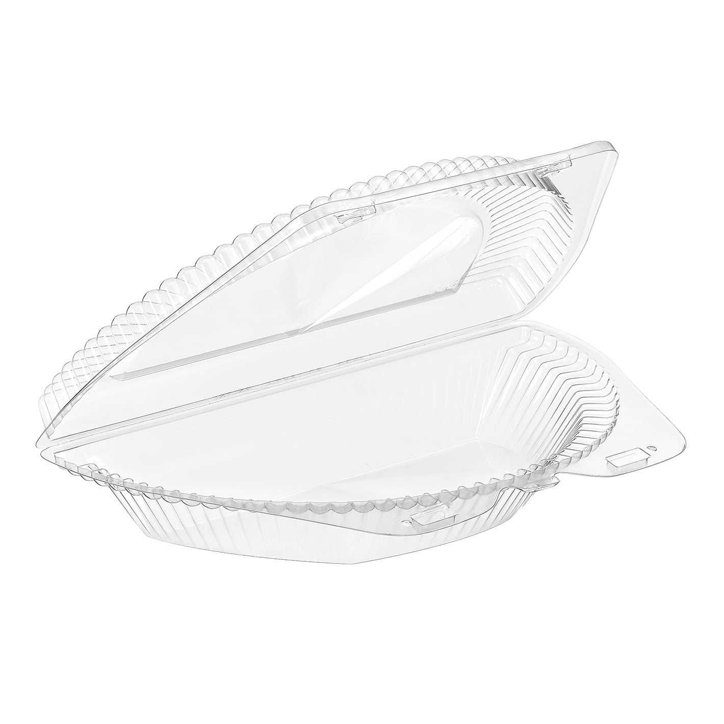 10 x 6 x 2 Half Pie Tarts Quiche Clear Plastic Hinged Containers, 250