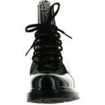 thumbnail image 3 of EASOS GEAL ZH9006 Women's Studded Lace-up Jelly Ankle High Rain Boots Runs A Size Small, 3 of 4