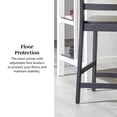 thumbnail image 5 of Walker Edison Modern Solid Wood Counter Stool, Set of 2, Black, 5 of 16