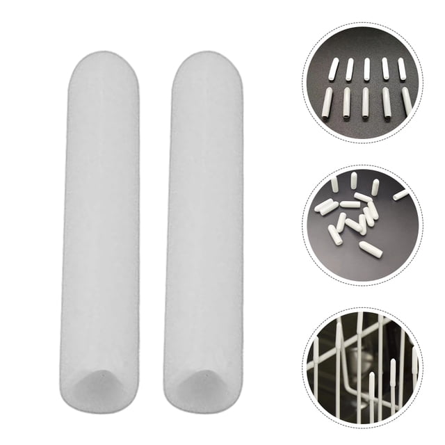 HOOWIFFY 100pcs Dishwasher Tine Caps Dishwasher Prong Rack Cap PVC Dustproof Tableware Protection