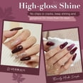 thumbnail image 3 of Kit de uñas en polvo AZUREBEAUTY con purpurina, morado y marrón, 3 of 7