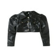 thumbnail image 1 of Autumn Kids Baby Girls Coat Turn-Down Collar Puff Long Sleeve Button Pockets Jacket Tops 2-7T, 1 of 7