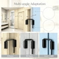 thumbnail image 5 of 2 Pcs Sliding Door Loop Latch Topboutique U-Bolt Lock U-Shaped Latch Hook Lock Anti-Theft Latch 90/180 Degree Multi-Angle Security Bolt for Window Barn Garden Fence Gate Shed (Black), 5 of 5