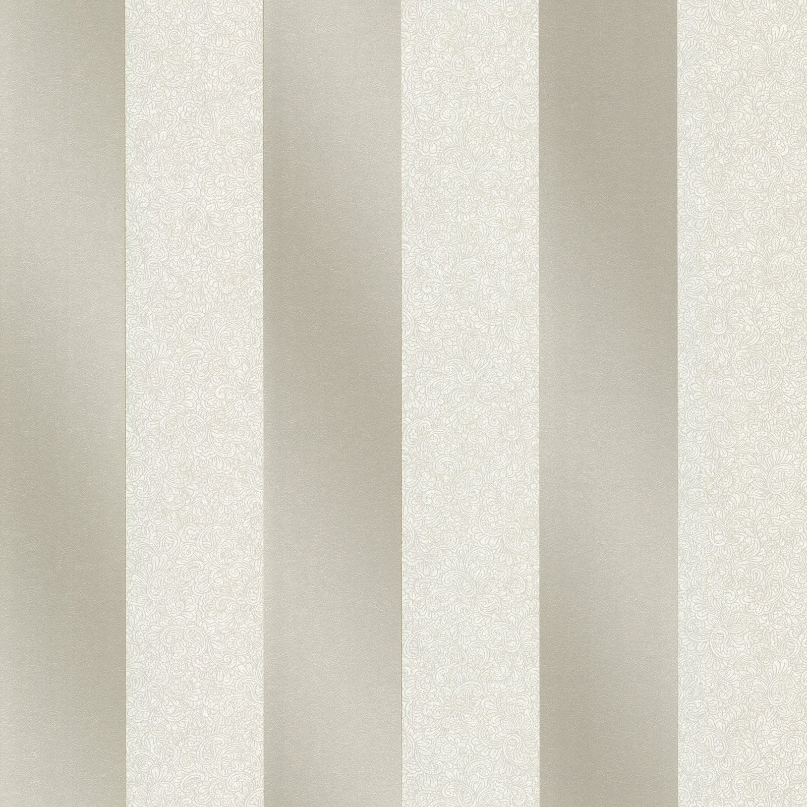 Decorline Magnus Gold Paisely Stripe Wallpaper
