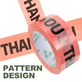 thumbnail image 5 of IBASETOY 1 Roll of Goods Wrapping Tape Pink with Black Letters for Festival Gift Decoration Simple Structure, 5 of 5