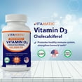 thumbnail image 4 of 3 Pack - Vitamatic Vitamin D3 50,000 IU Weekly Dose 60 Veggie Capsules, 4 of 7