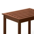 thumbnail image 3 of Mainstays Solid Wood Outdoor Rectangular Side Table, Brown Finish, 3 of 3