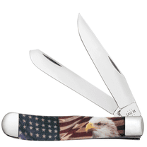 Case XX Knives Trapper Color-Infusion Patriotic Stainless Pocket Knife