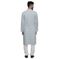 thumbnail image 3 of Atasi Printed Long Sleeve Kurta With Pajama Set For Men Summer Clothing, 3 of 4