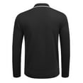 thumbnail image 2 of COOFANDY Men's Zipper Polo Shirt Long Sleeve Knit Polo Sweater Casual Golf Pullover Quarter Zip Sweatershirt, 2 of 9