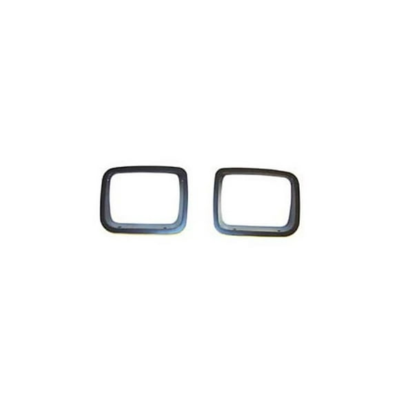 Rugged Ridge by RealTruck Headlight Bezel Kit for Wrangler YJ | Black | 12419.24 | Compatible with 1987-1995 Jeep Wrangler YJ