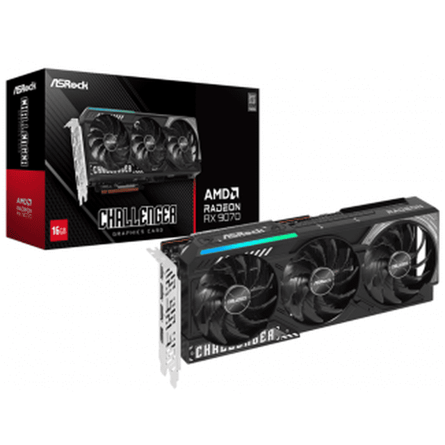 Tarjeta de Video ASRock AMD Radeon RX 9070 Challenger, 16GB 256-bit GDDR6, PCI Express 5.0 RX9070 CL 16G