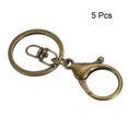 thumbnail image 3 of Uxcell Key Chain Ring Lobster Clasp Keyring Trigger Clip Keychain Holder for Arts Crafts Blue, 3 of 5