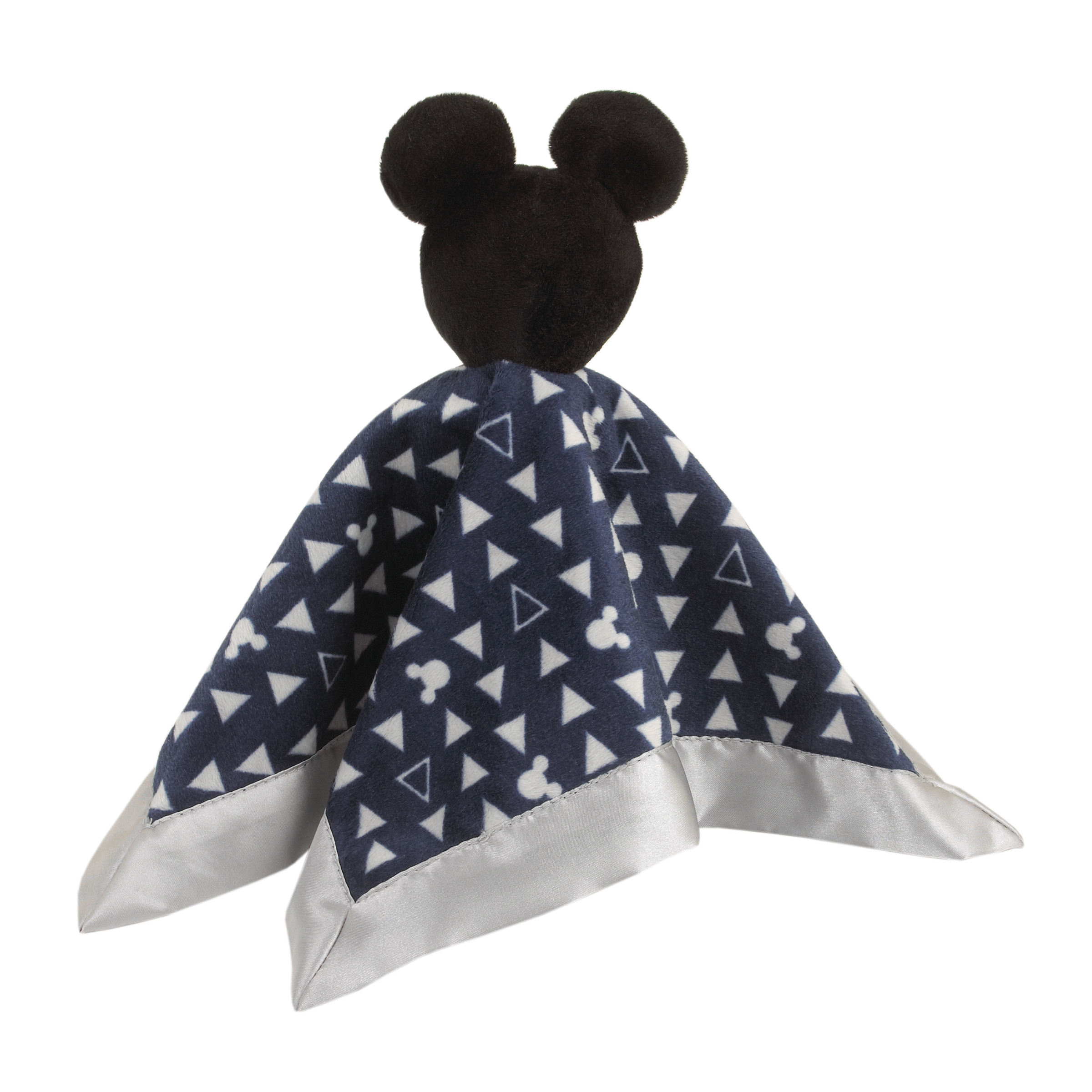 Disney Mickey Mouse Lovey Security Blanket, Navy/Grey - image 2 of 4